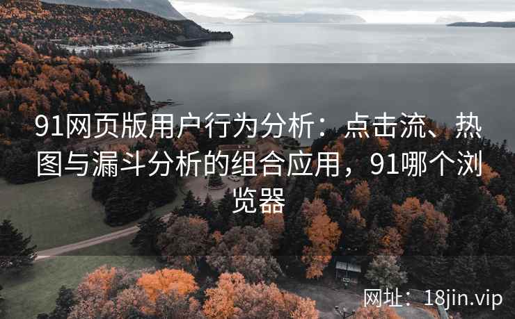 91网页版用户行为分析：点击流、热图与漏斗分析的组合应用，91哪个浏览器