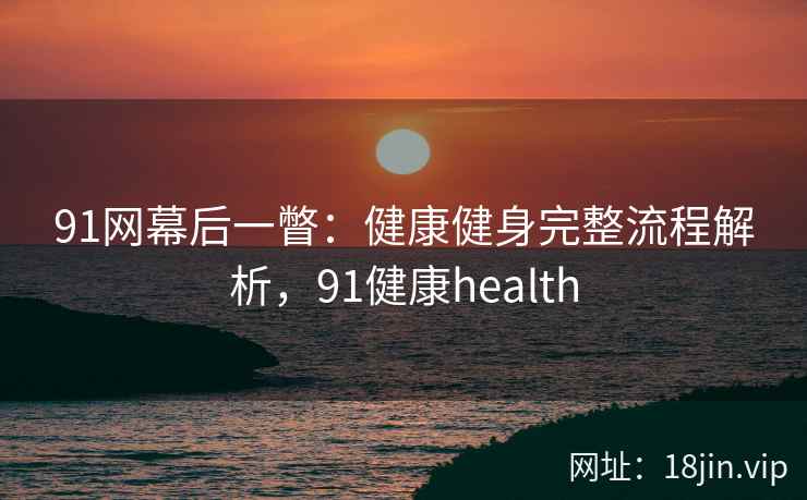 91网幕后一瞥：健康健身完整流程解析，91健康health